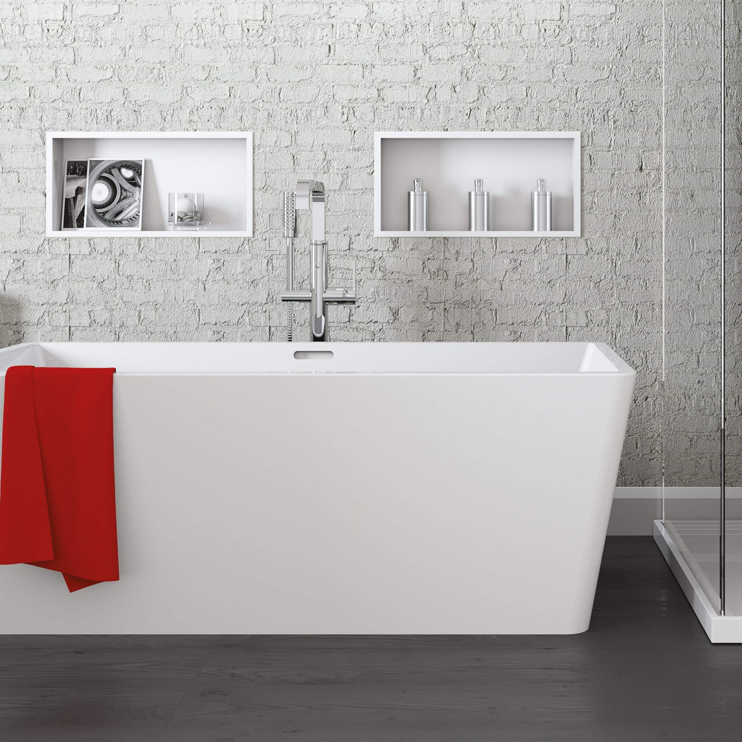Niche NI1224 | Powder Coated White | 12" x 24" x 4"